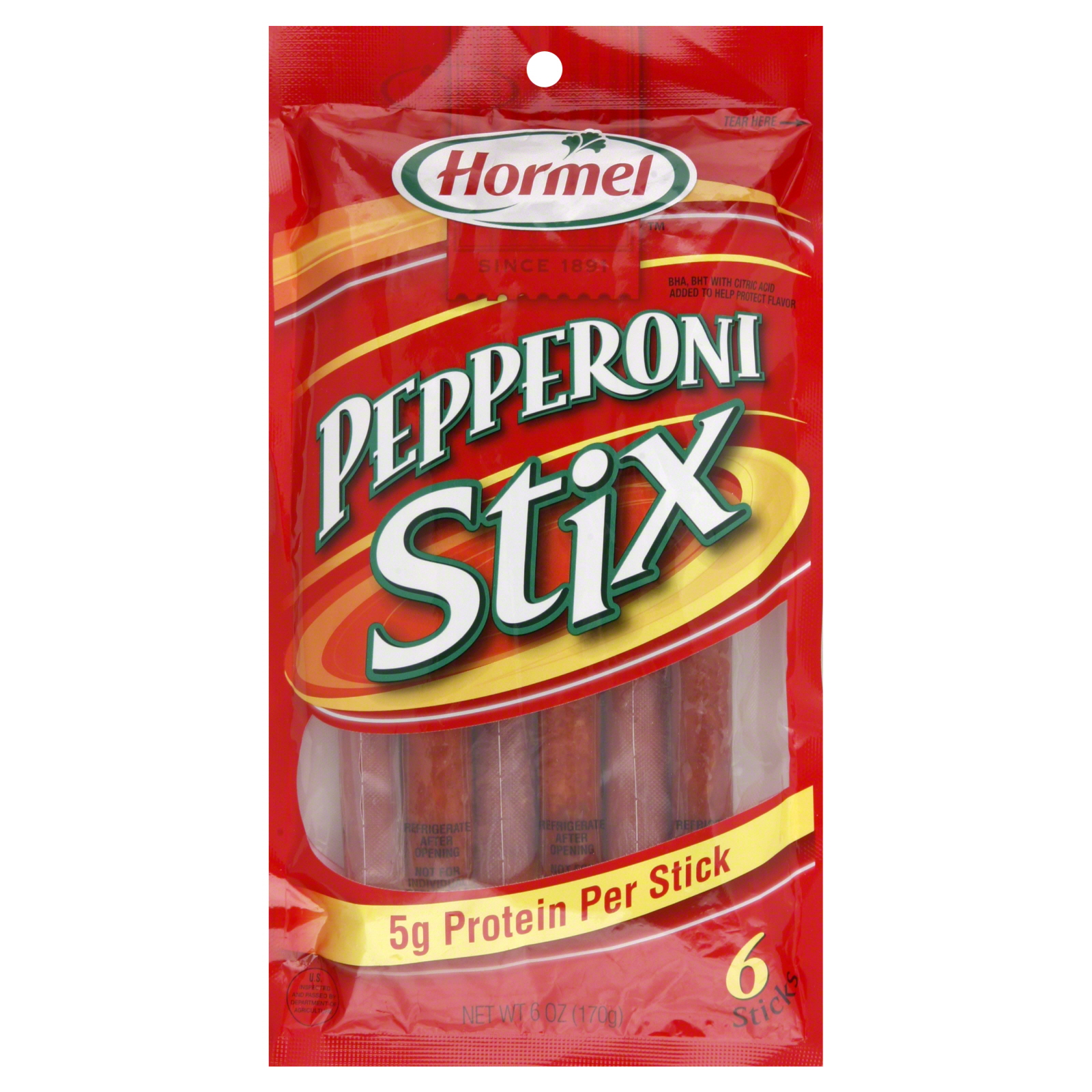 Hormel Pepperoni Stix, 6 ea