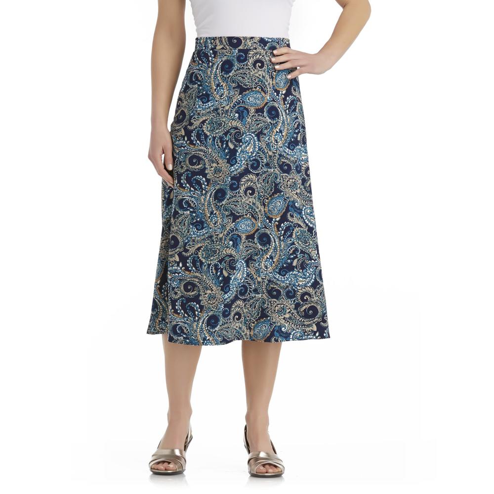 Laura Scott Women's Midi Skirt - Paisley