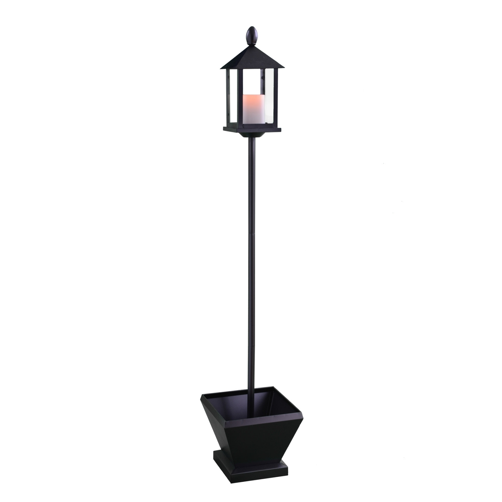 CandleTEK Lamp Post with Flameless Candle