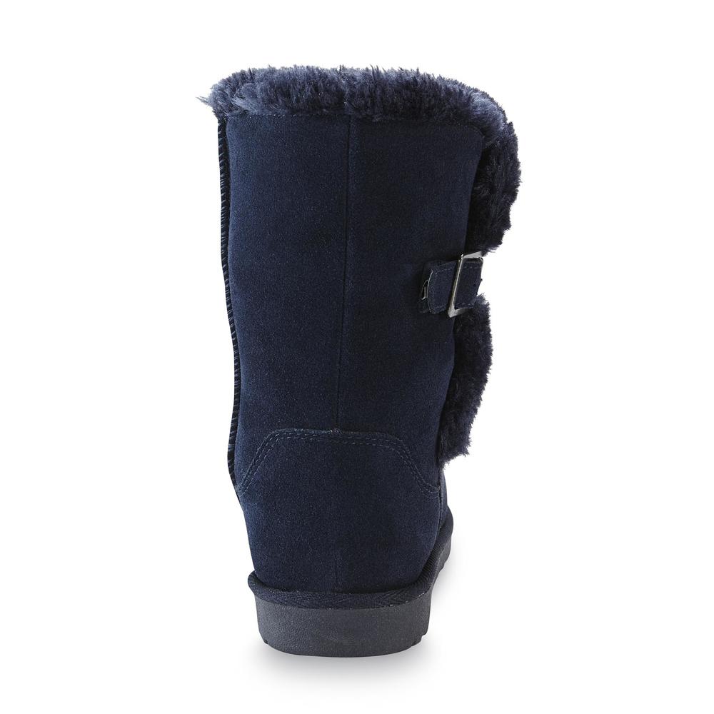 Canyon River Blues Women's Buckle Suede Fashion Boot - Navy