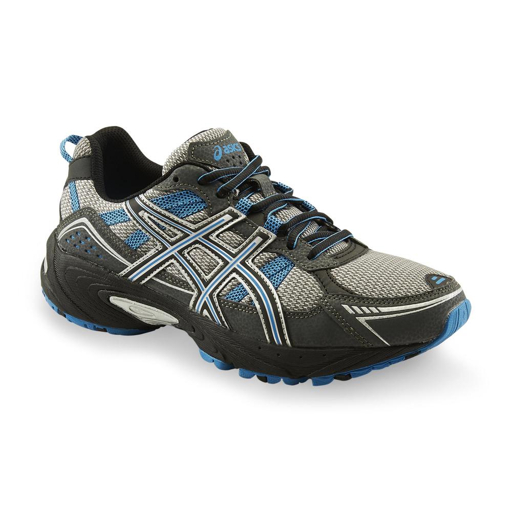 ASICS Men's GEL-Venture 4 Trail Running Shoe Wide - Gray/Blue