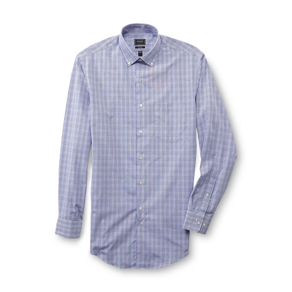 Arrow Men's Fitted Long-Sleeve Shirt - Checked