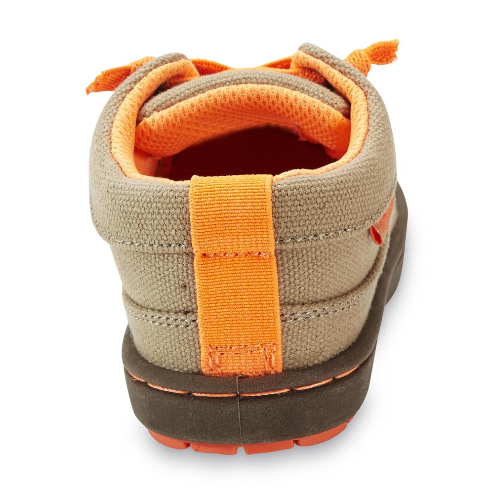 OshKosh Toddler Boy's Thomas Khaki/Orange Canvas Shoe