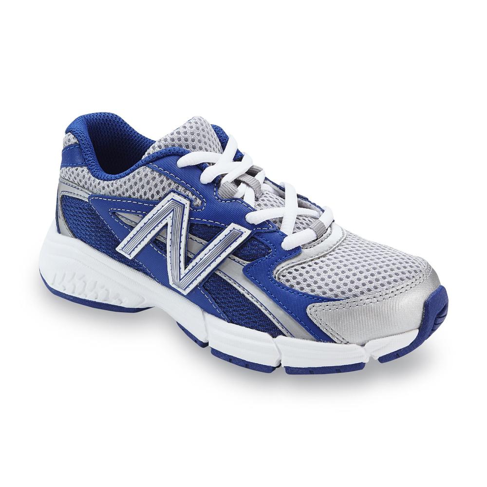 New Balance Boy's 513 Athletic Shoe -Blue/Silver