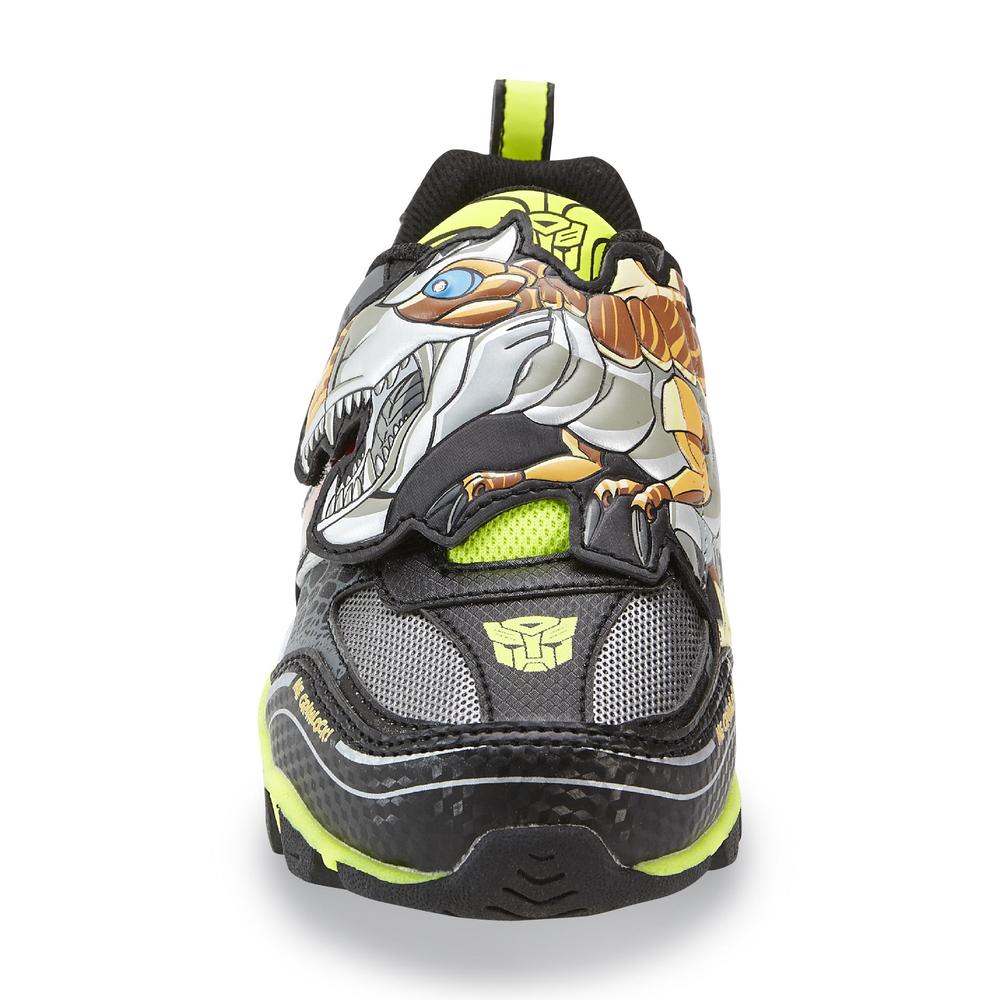 Transformers Boy's Me Grimlock Transformer Light Up Athletic Shoe - Black/Green