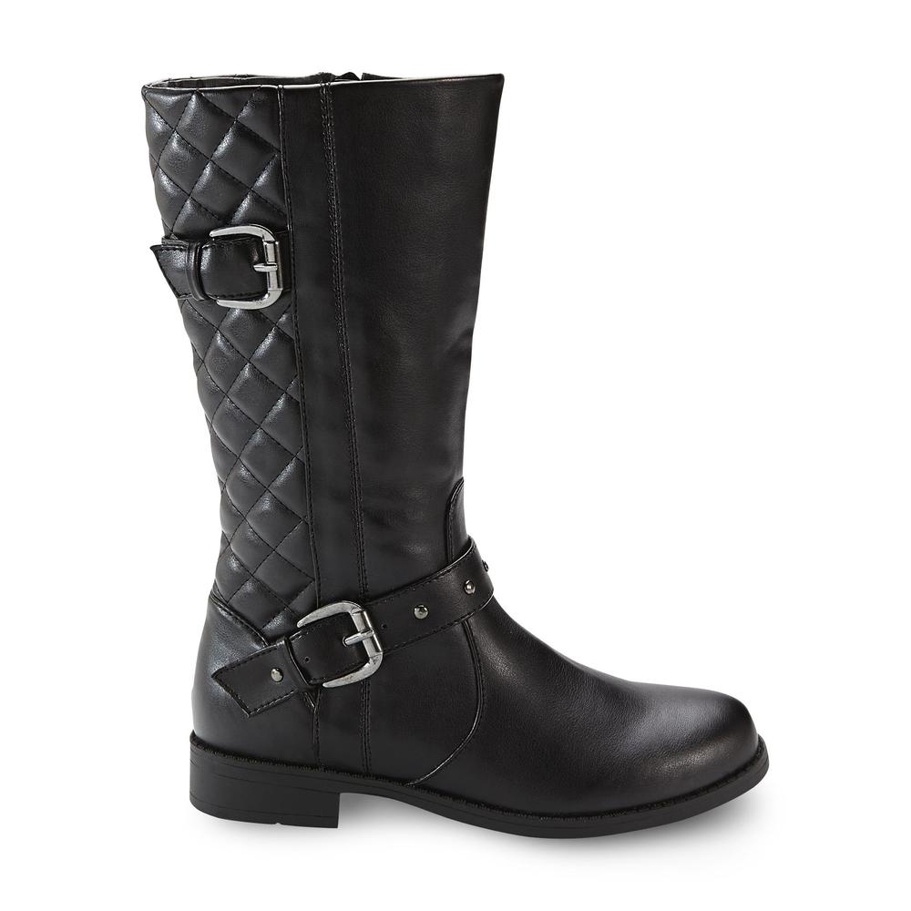 Bongo Girl's Taylor Black Quilted Fashion Boot
