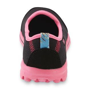 skechers go walk black pink