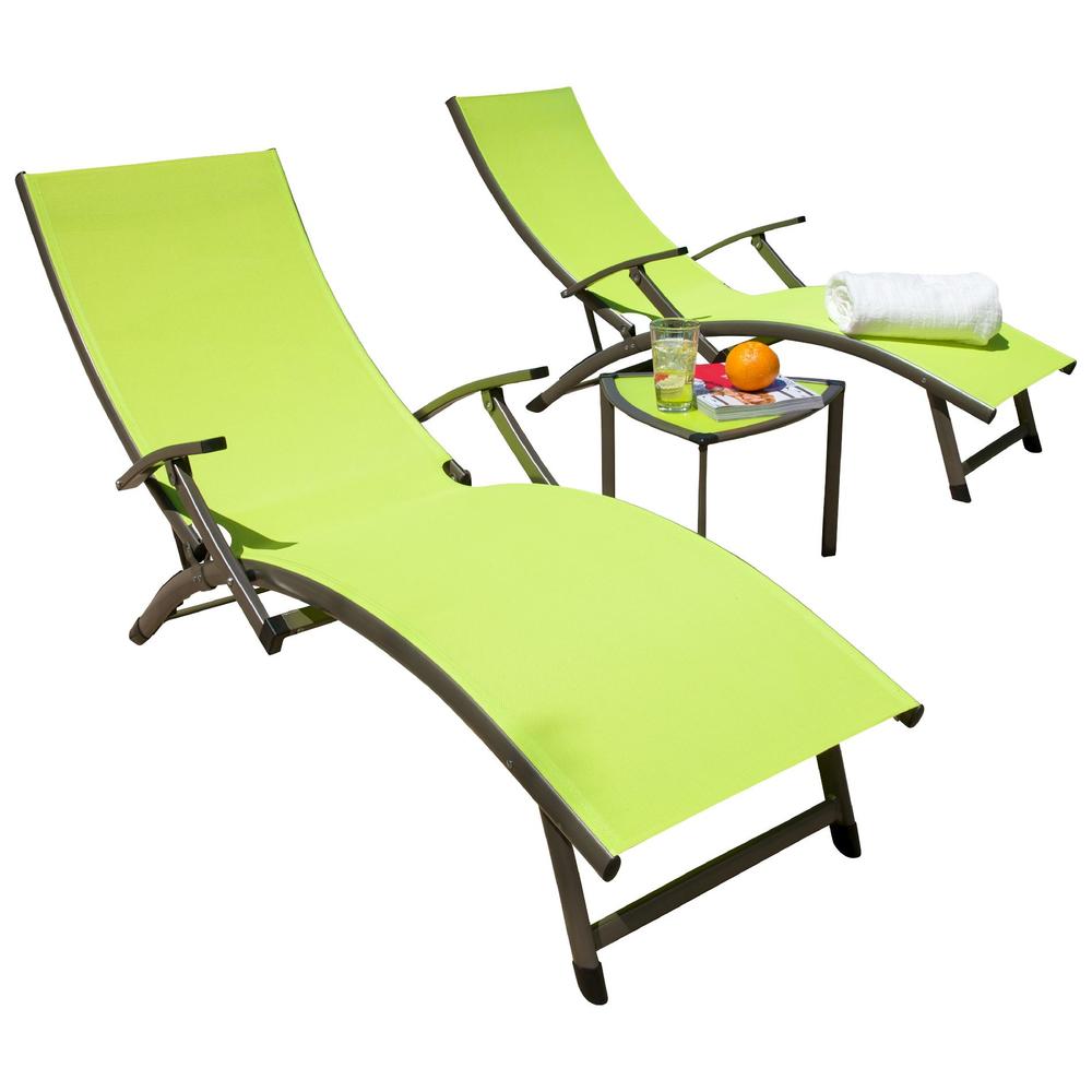 RST Brands SOL Folding Sling Lounger  2/pk in assorted colors