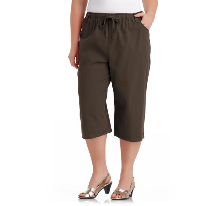 Erika Women's Plus Libby Cotton Capris