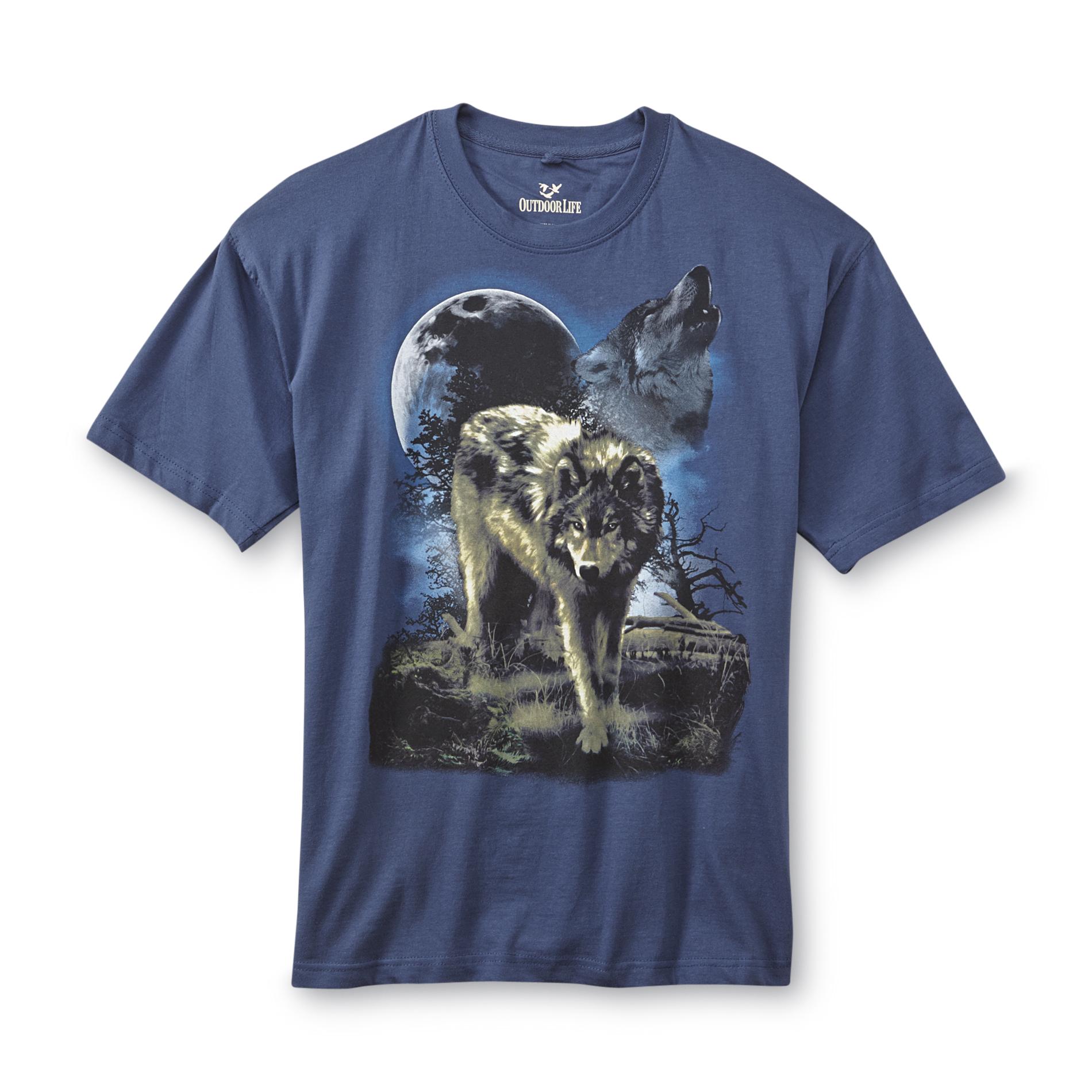 Outdoor Life Men's Big & Tall Graphic T-Shirt - Wolf