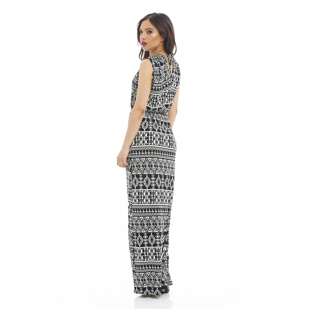 AX Paris Women's Aztec Wrap Front Maxi Dress - Online Exclusive
