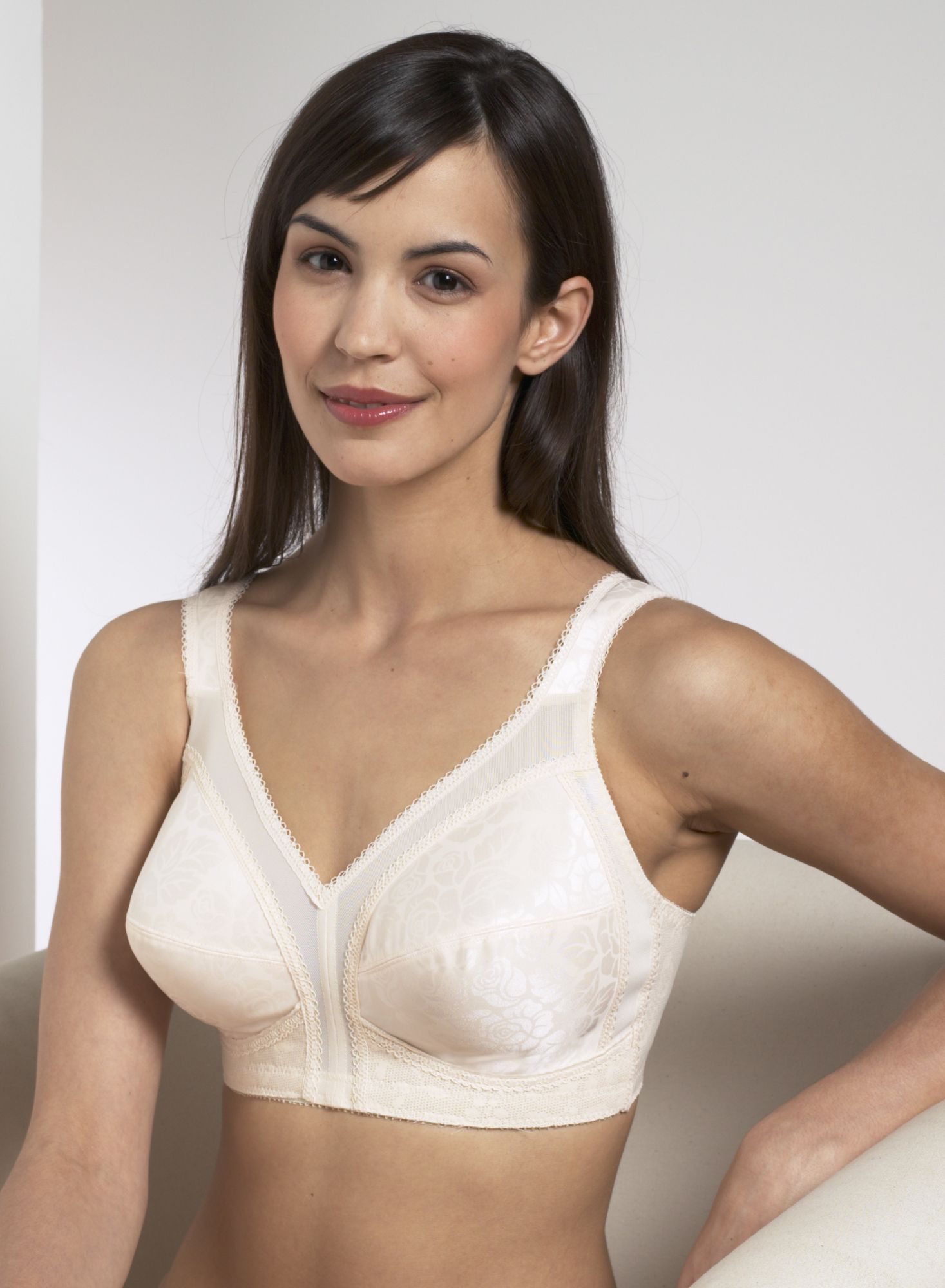 Timeless Comfort Jacquard Full Support Soft Cup Bra - 2707