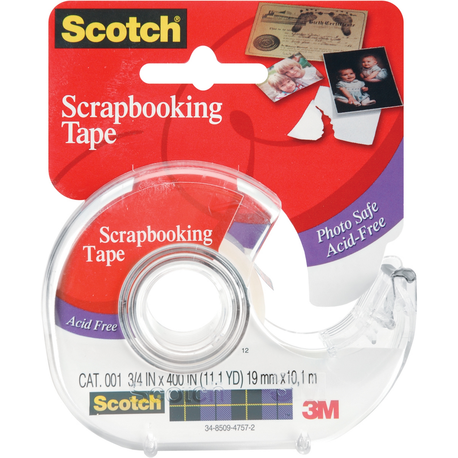 Scotch Scrapbooking Tape-.75"X400"
