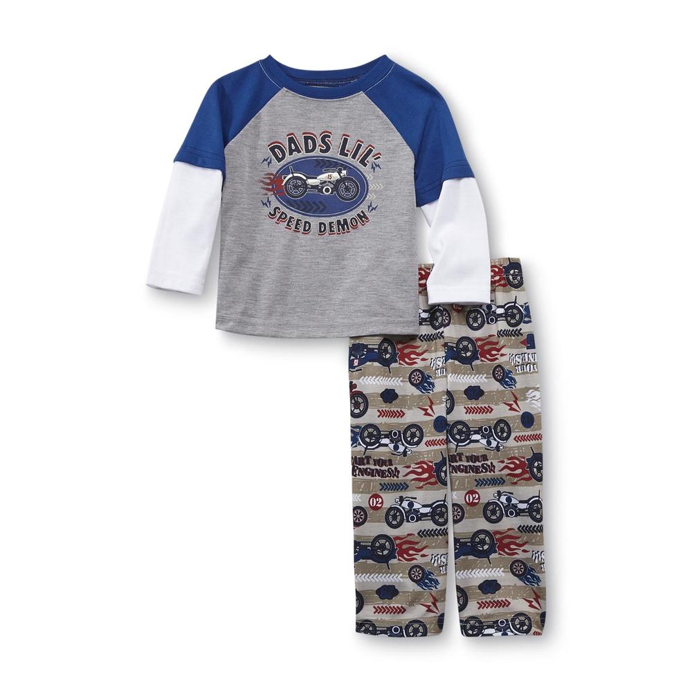 Joe Boxer Infatn & Toddler Boy's Pajama Shirt & Pants - Motorcycle
