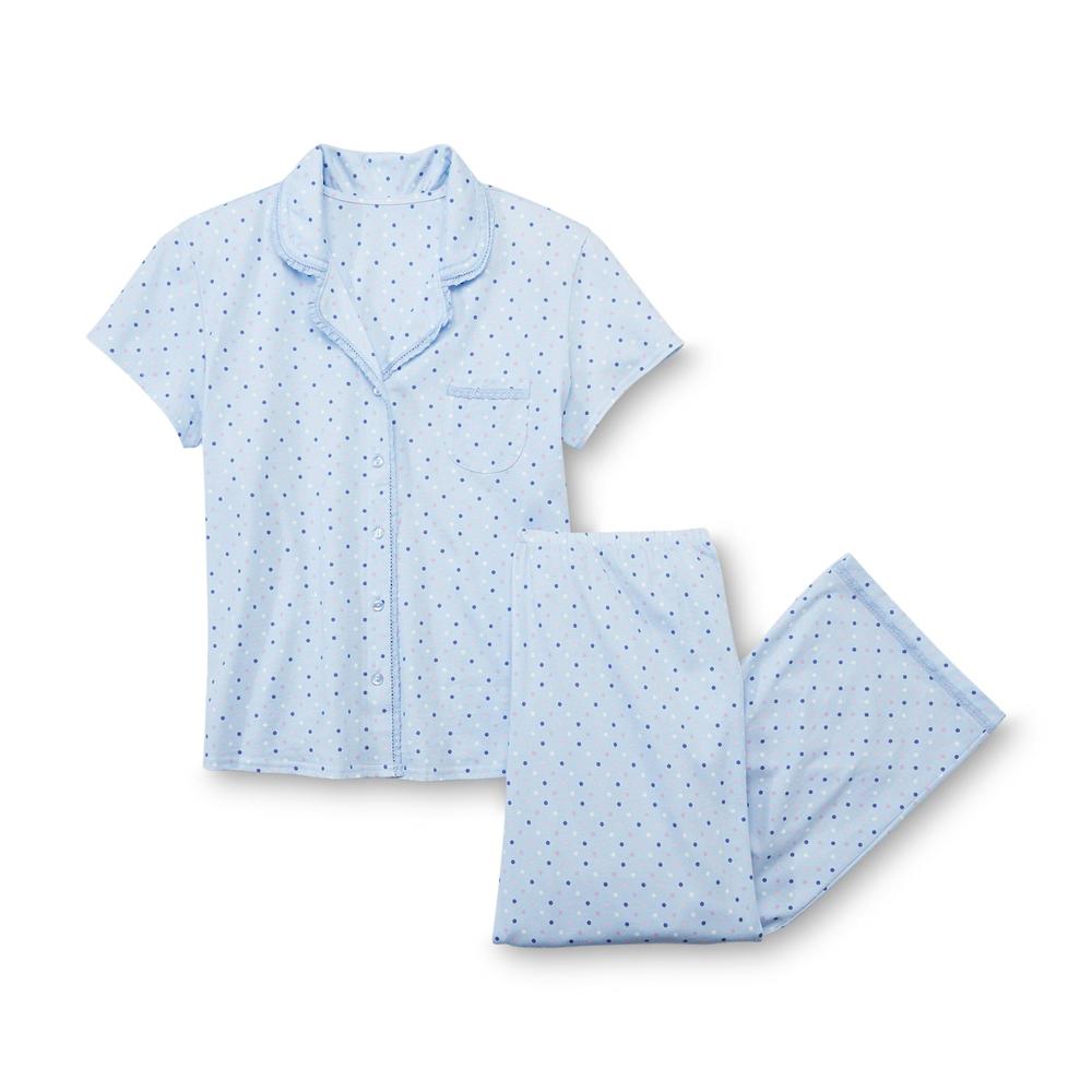 Laura Scott Women's Pajama Shirt & Pants - Polka Dots