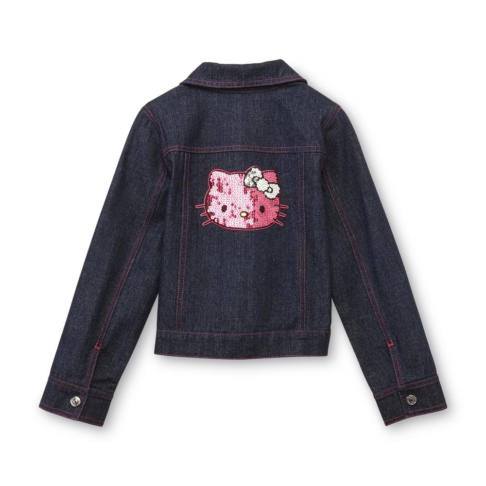 Hello Kitty Girl's Embellished Denim Jacket