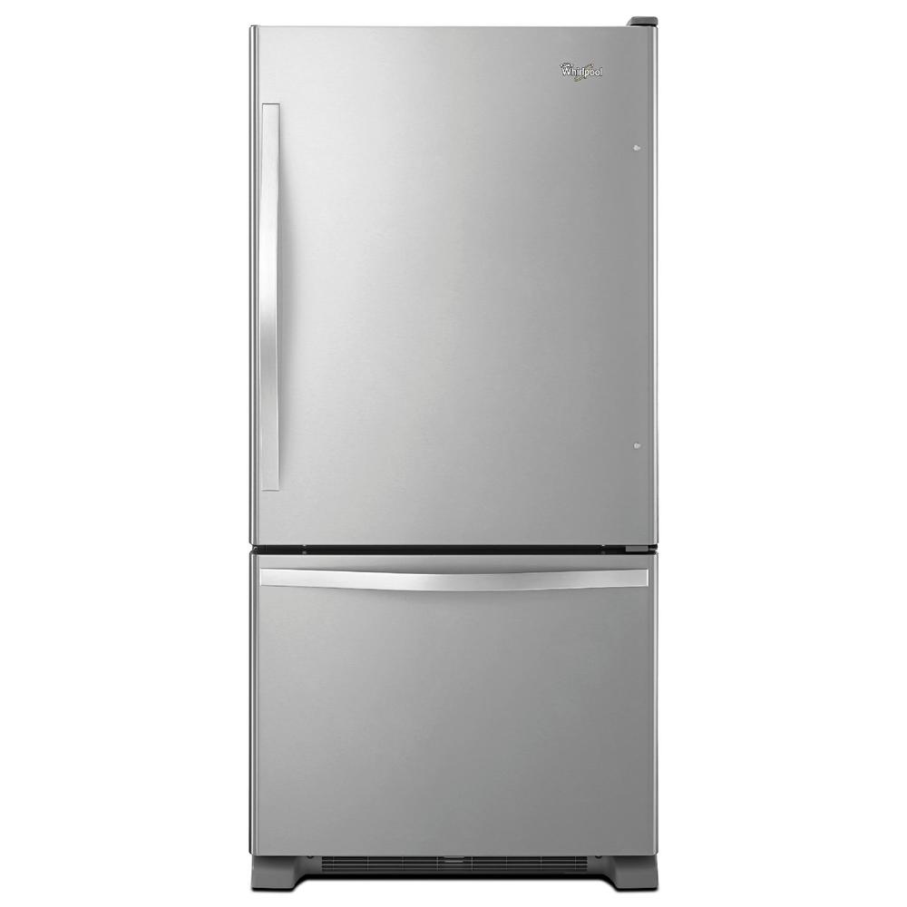 Whirlpool WRB322DMBM  22.1 cu. ft. Bottom-Freezer Refrigerator w/ Ice Maker - Stainless Steel