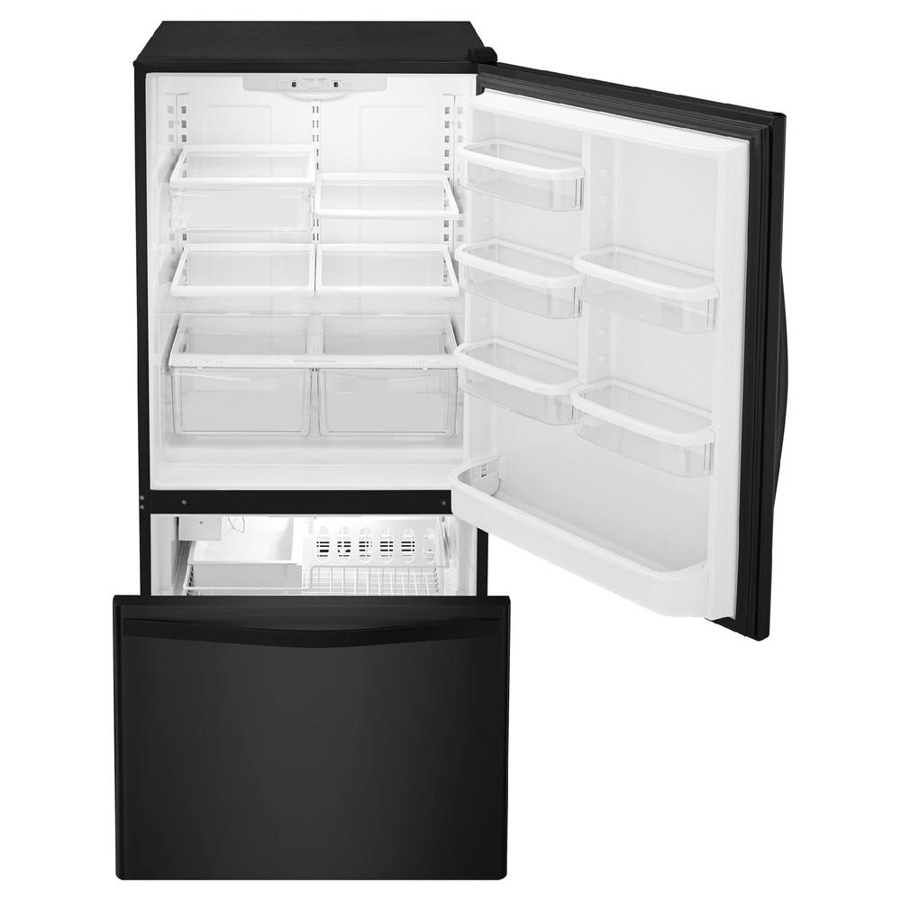 Whirlpool WRB322DMBB  22.1 cu. ft. Bottom-Freezer Refrigerator w/ Ice Maker - Black