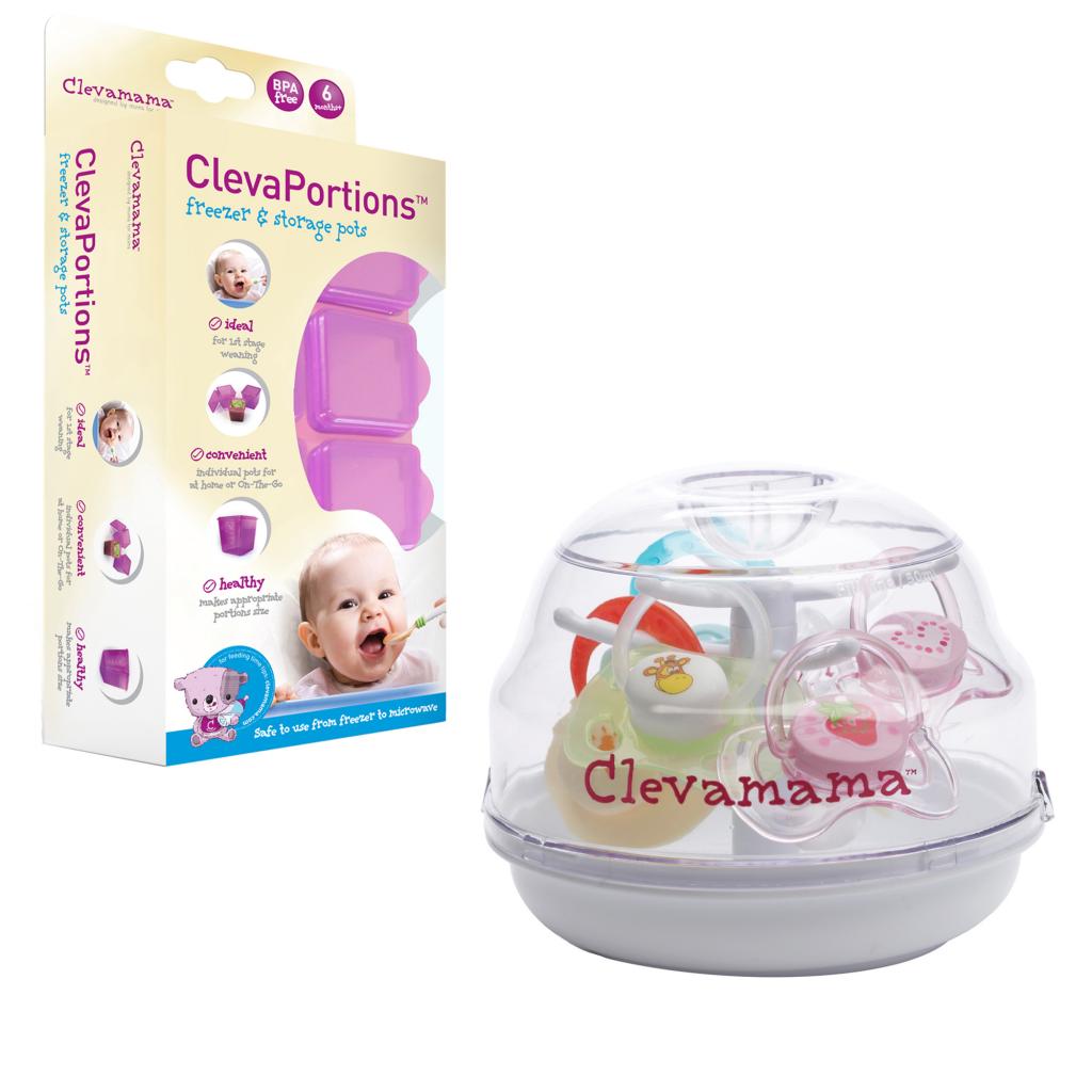 Clevamama Baby Feeding Freezer Packs & Pacifier Sterilizer Weaning Set