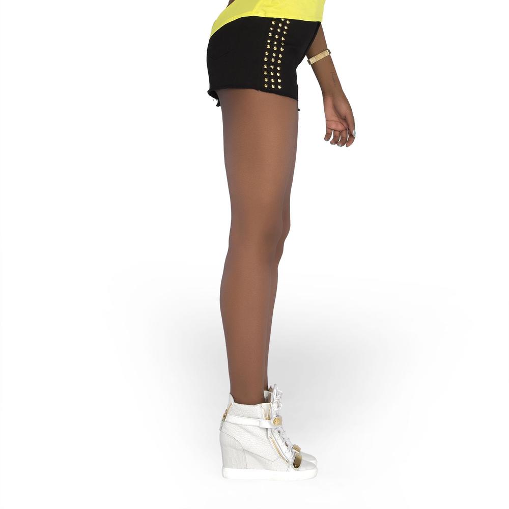 Nicki Minaj Women's Studded Mid-Rise Shorts