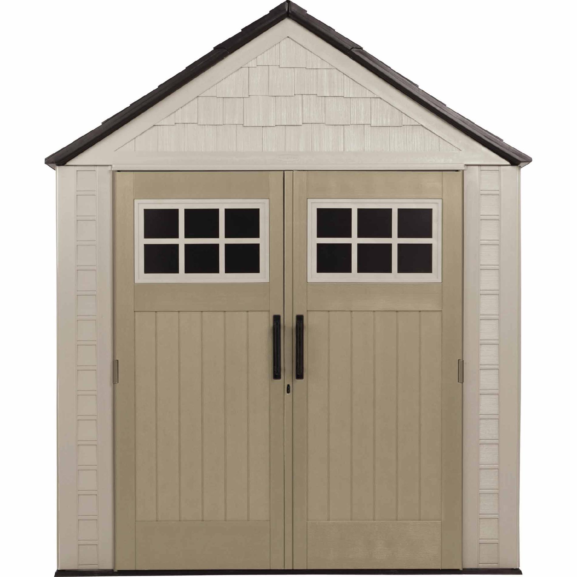 Rubbermaid Outdoor Resin Storage Shed, 7' x 7' - Lawn & Garden - Sheds