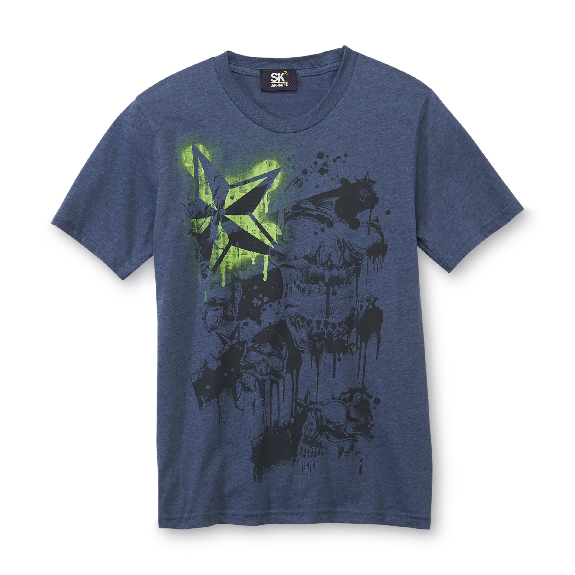 SK2 Boy's Graphic T-Shirt - Nautical Star & Skulls