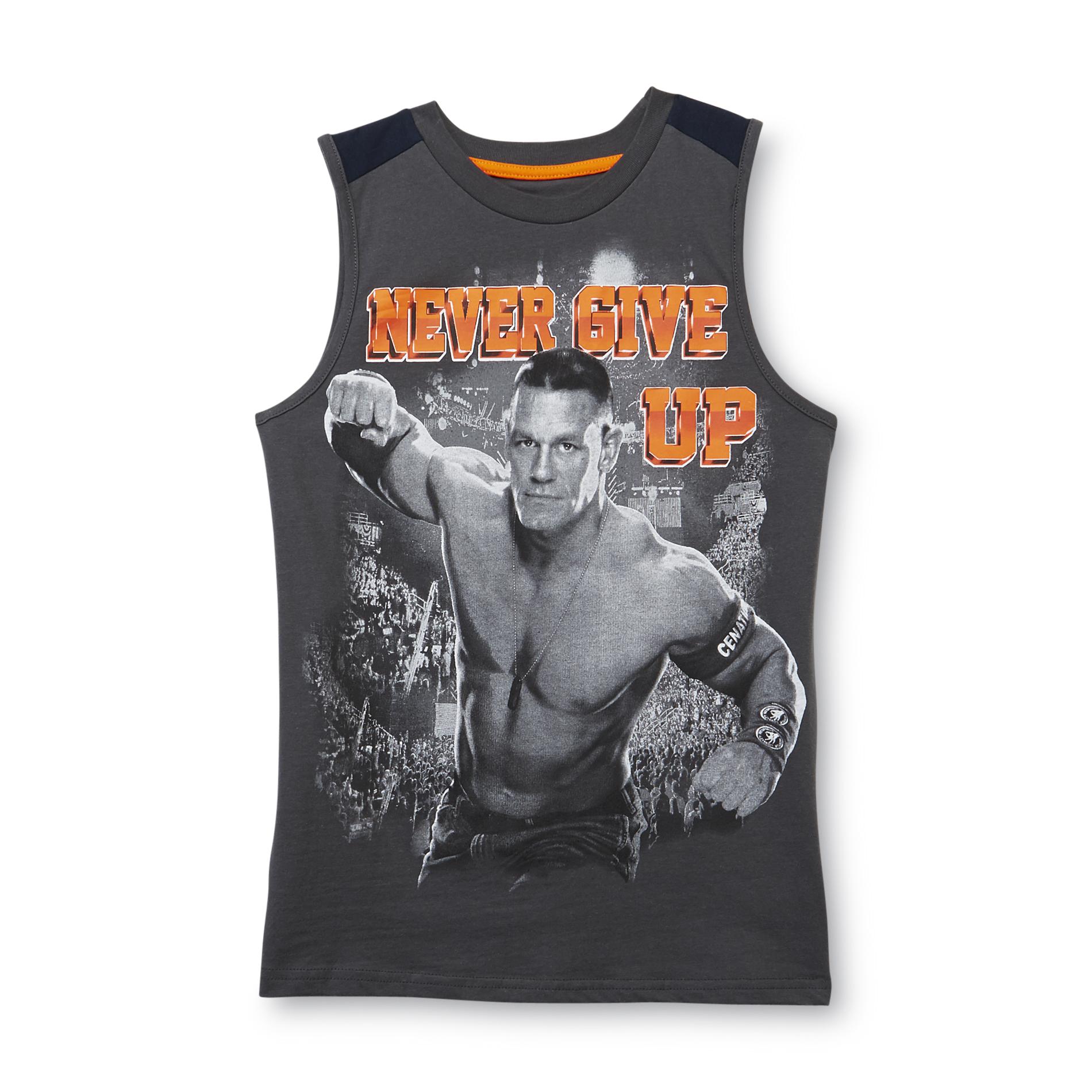 Never Give Up By John Cena Boy's Muscle T-Shirt - Never Give Up