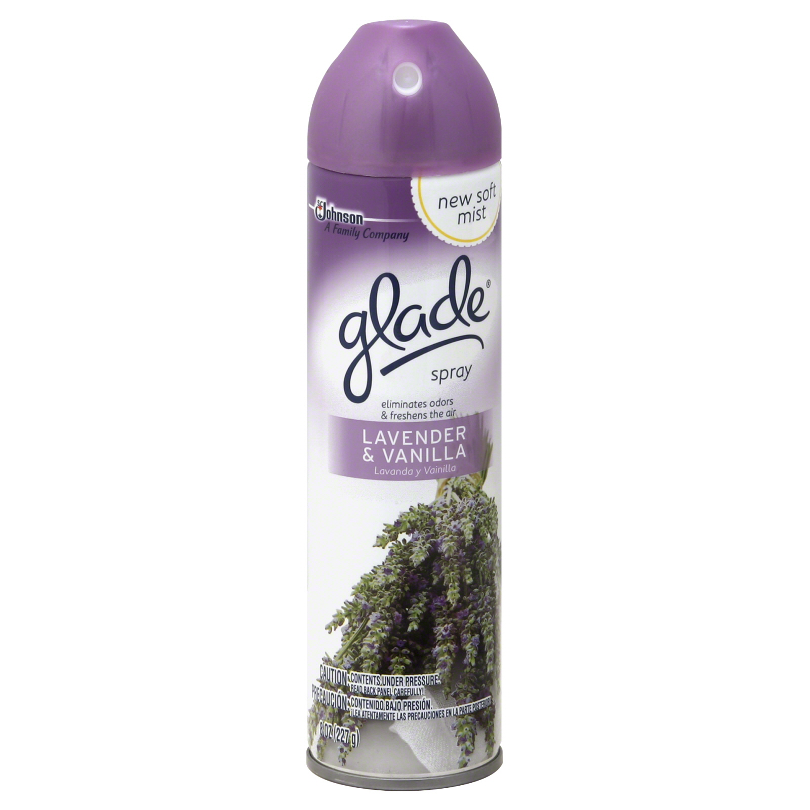 Glade Air Spray, Lavender & Vanilla, 8 oz.