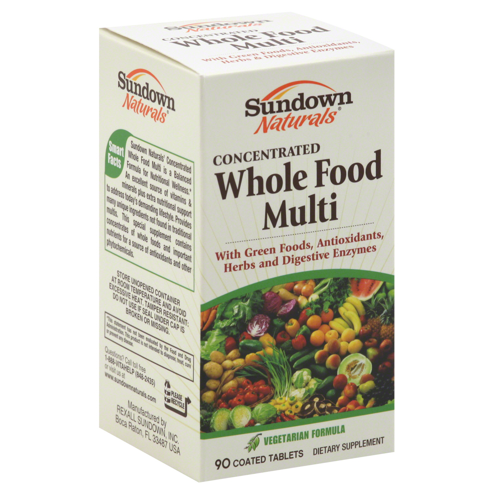 Sundown Naturals Whole Food Concentrate Multivitamin Tablets