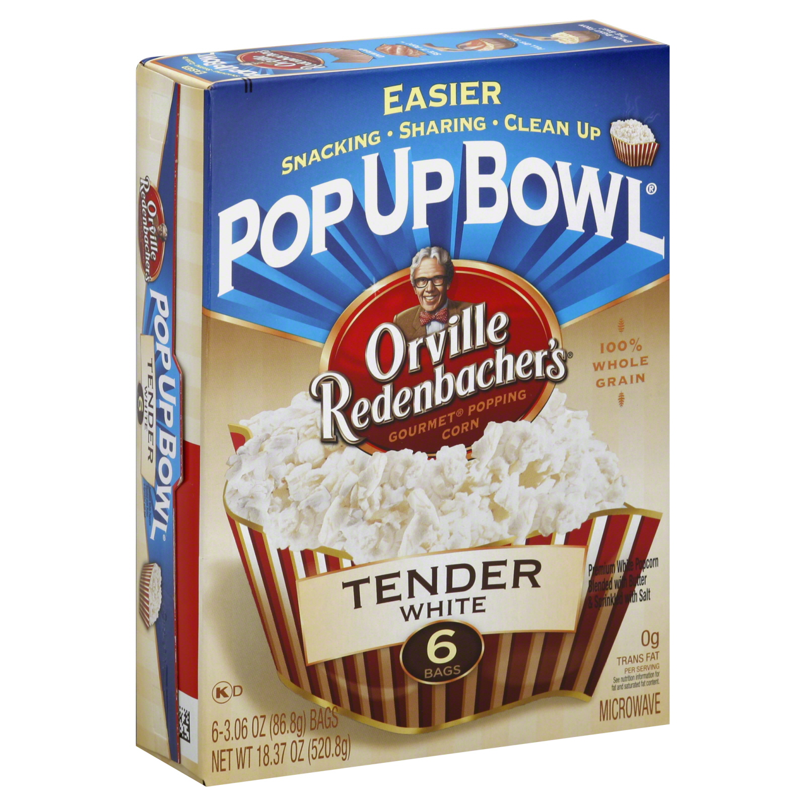 Orville Redenbacher's Pop Up Bowl Tender White Popping Corn 18.37 oz
