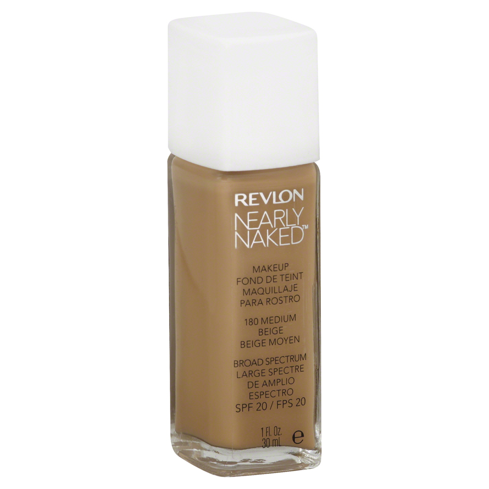 Revlon Nearly Naked Makeup Medium Beige 1 oz