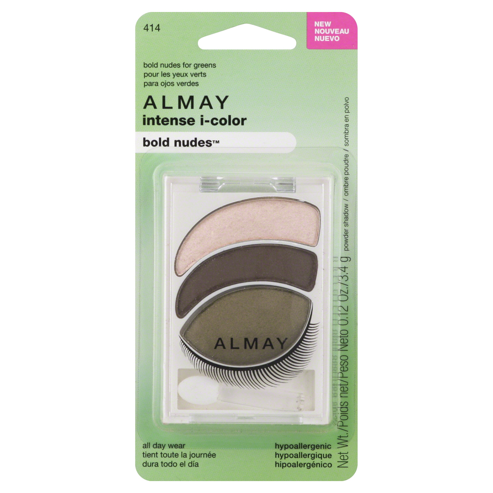 Almay Intense I-Color Bold Nudes Eyeshadow For Green Eyes 0.12 oz
