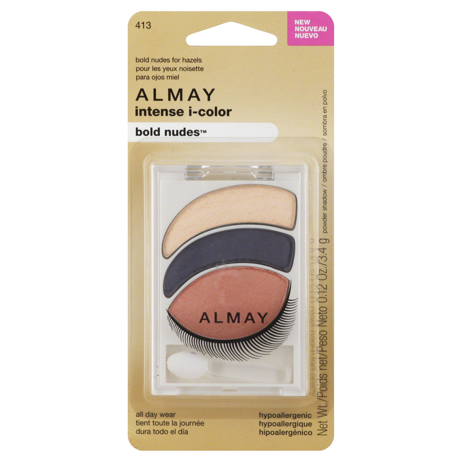 Almay Intense I-Color Bold Nudes Eyeshadow For Hazel Eyes 0.12 oz