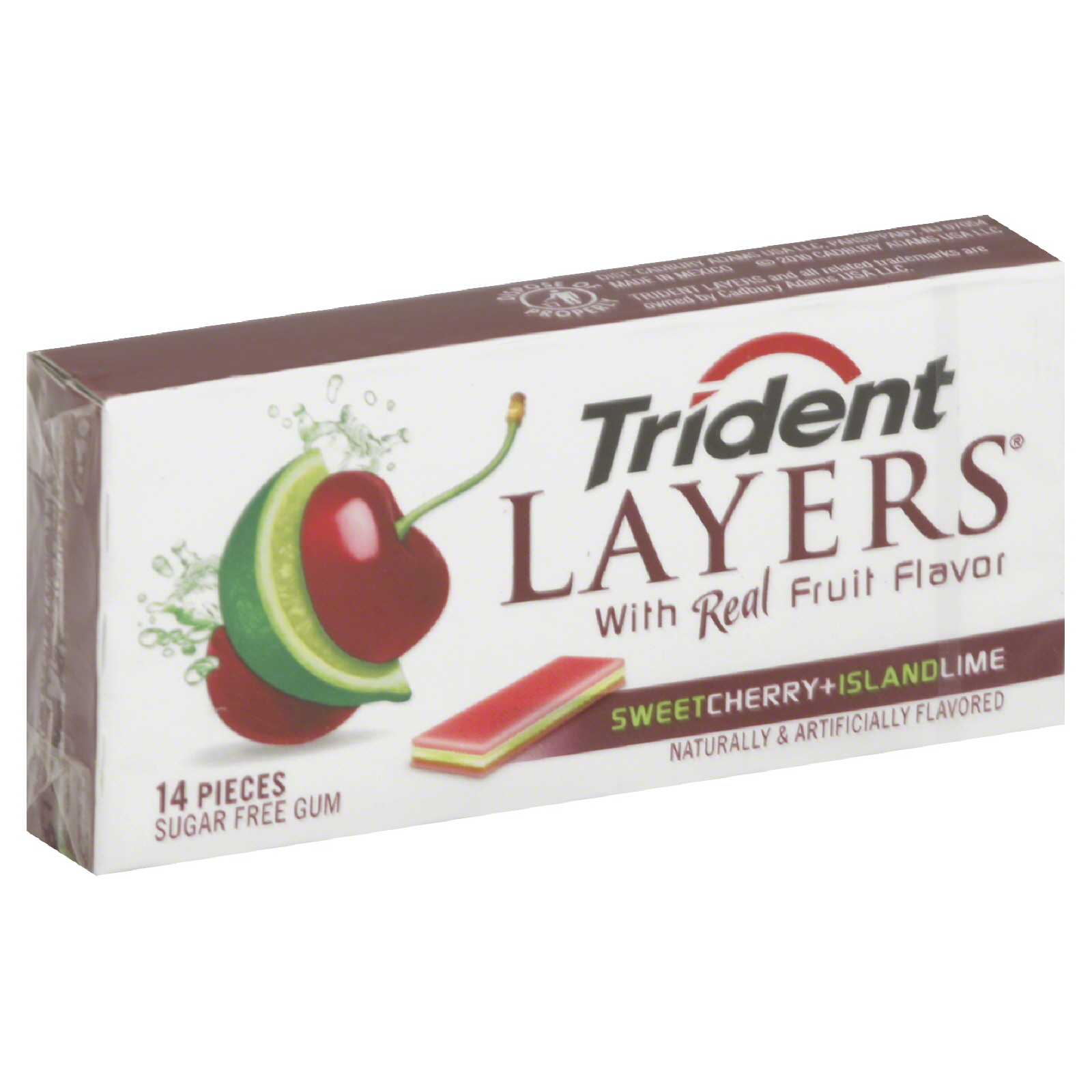 Trident with Xylitol Spearmint 18 Sticks Sugar Free Gum 1 PK   Food