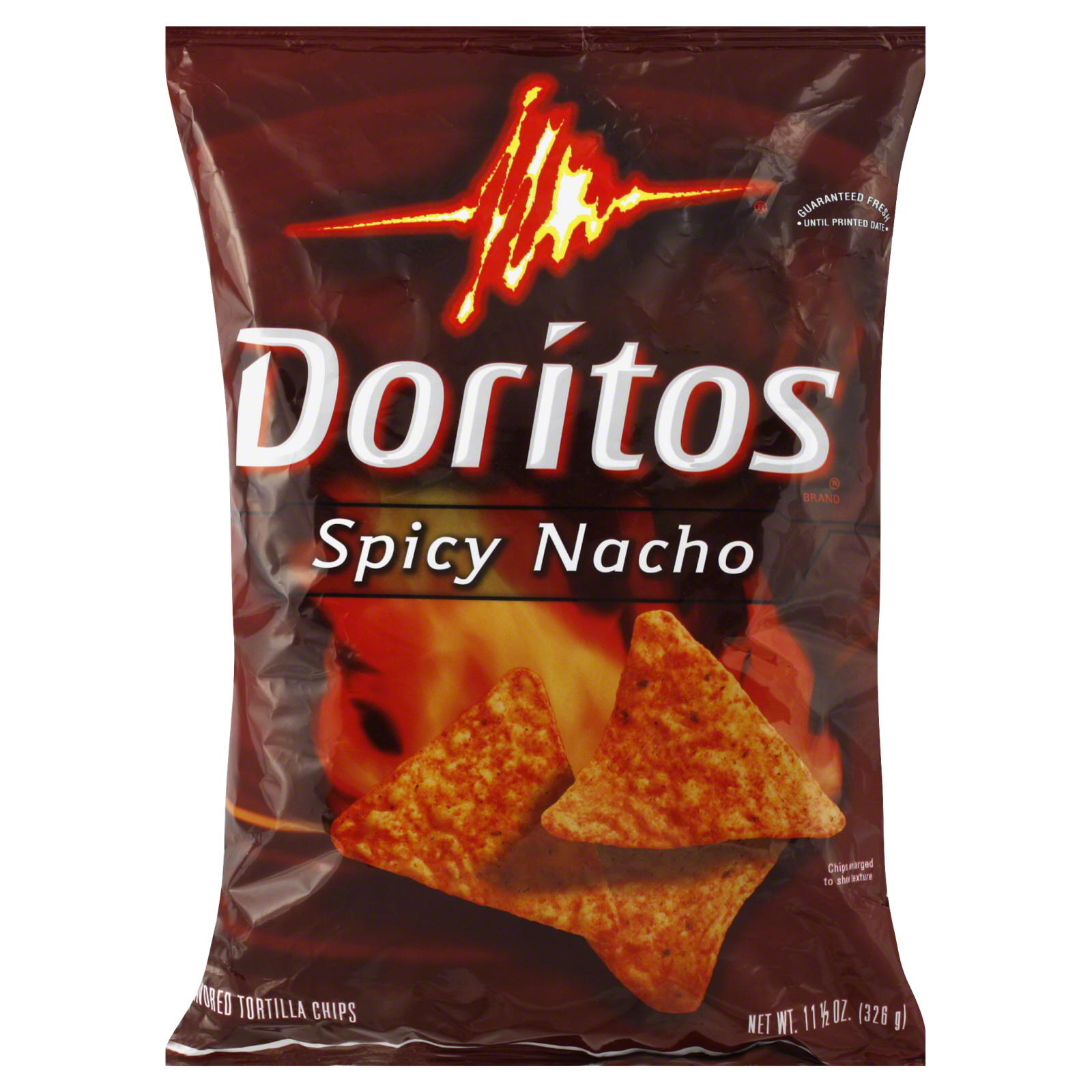 Doritos Tortilla Chips, Spicy Nacho, 11 oz