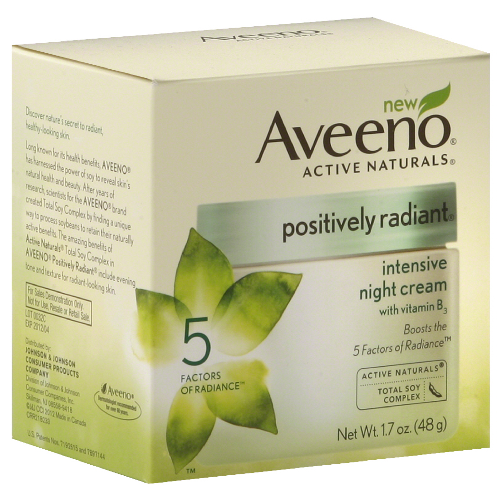 Aveeno Night Cream, Intensive, 1.7 oz (48 g)