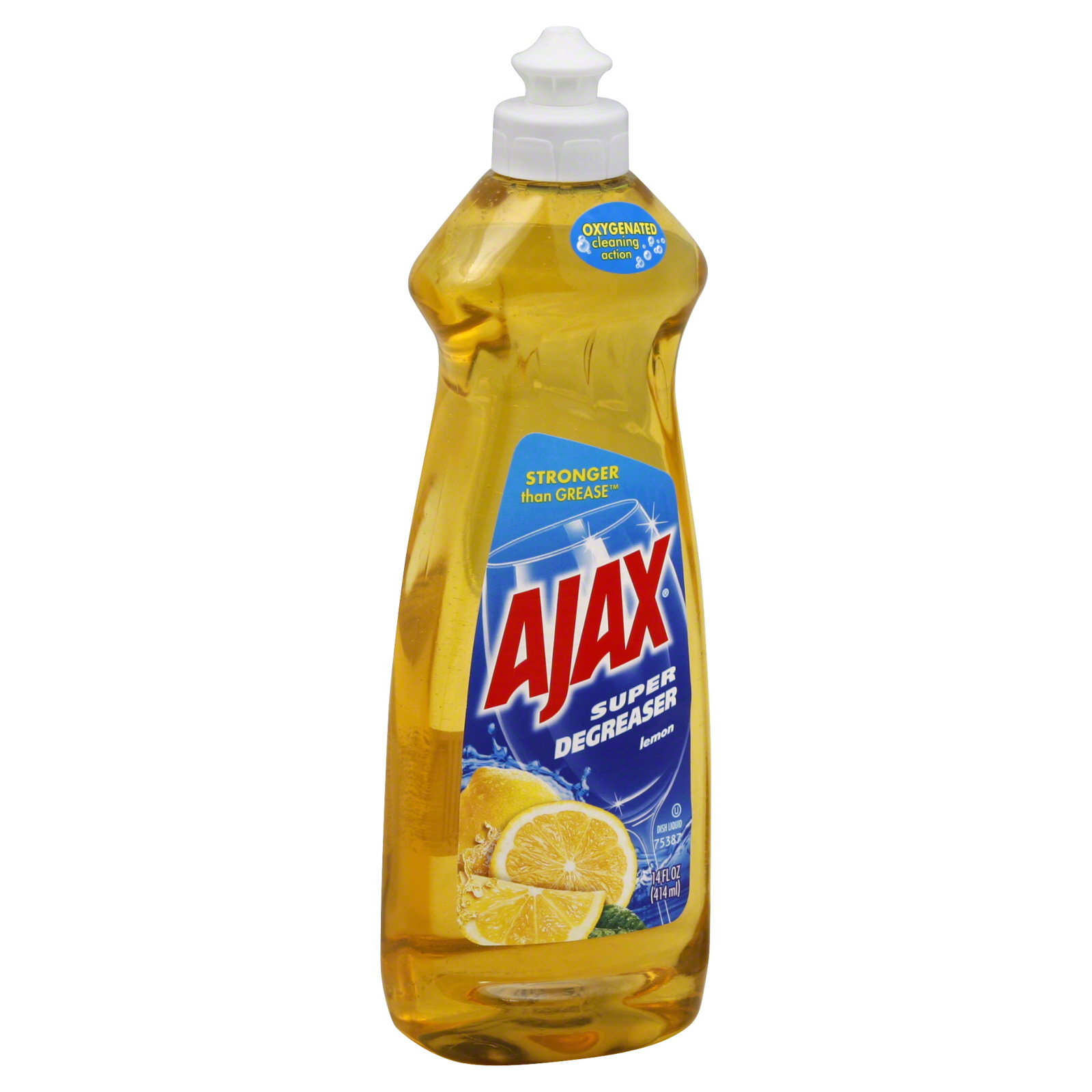 Ajax Super Degreaser Dish Liquid, Lemon, 14 fl oz