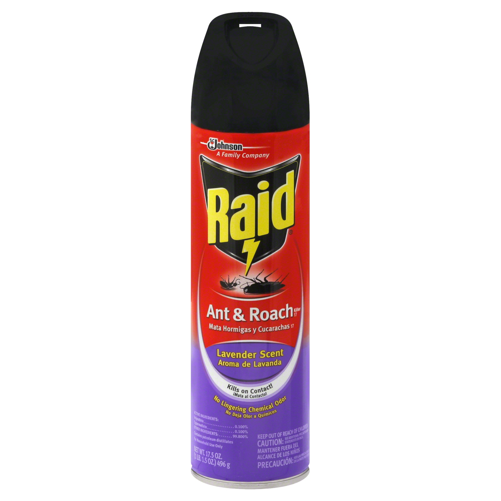 Raid 17.5 oz. Ant & Roach Killer Spray - Lavender Scent