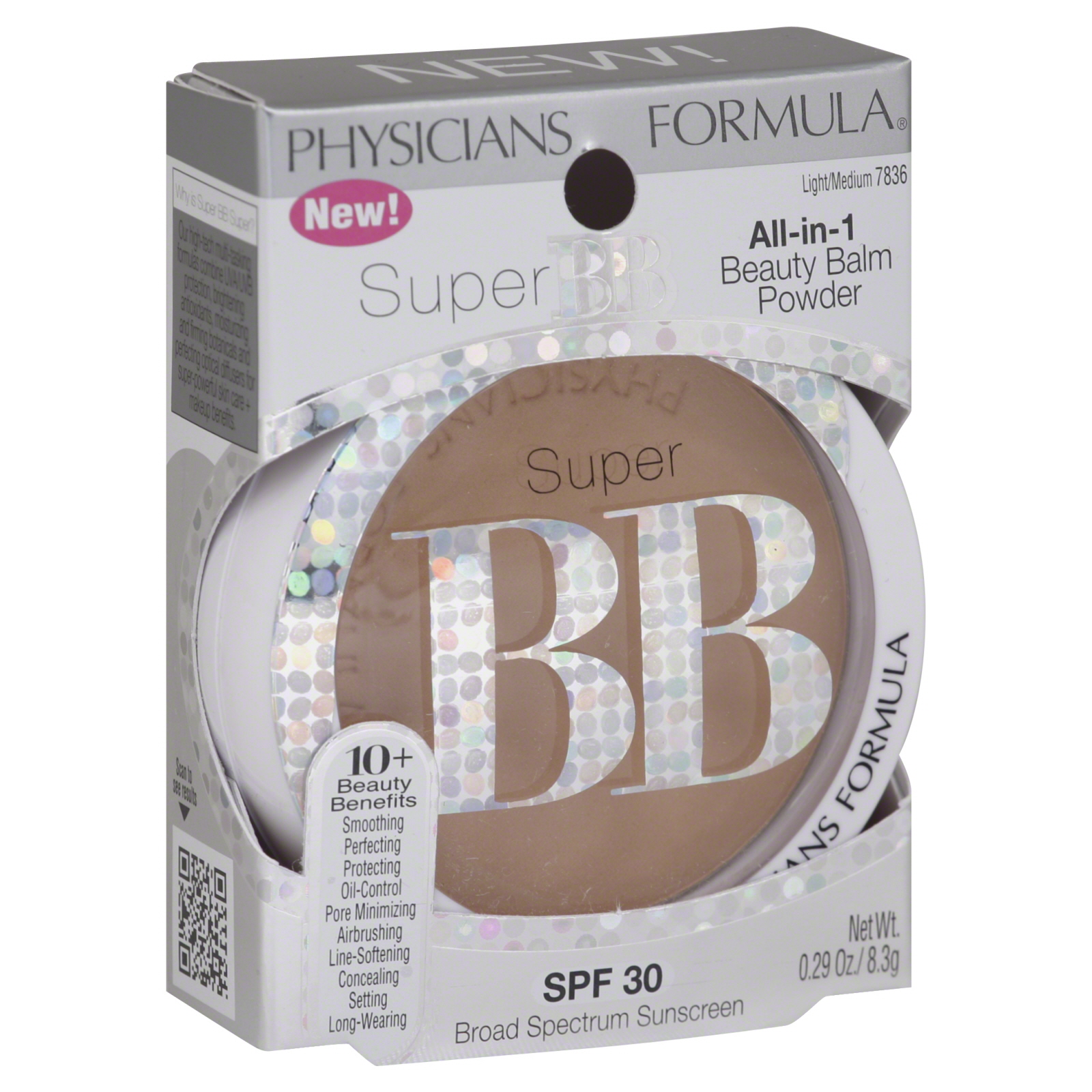 Physicians Formula Super BB Allin1 Beauty Balm Powder Light/Medium 0.3 oz