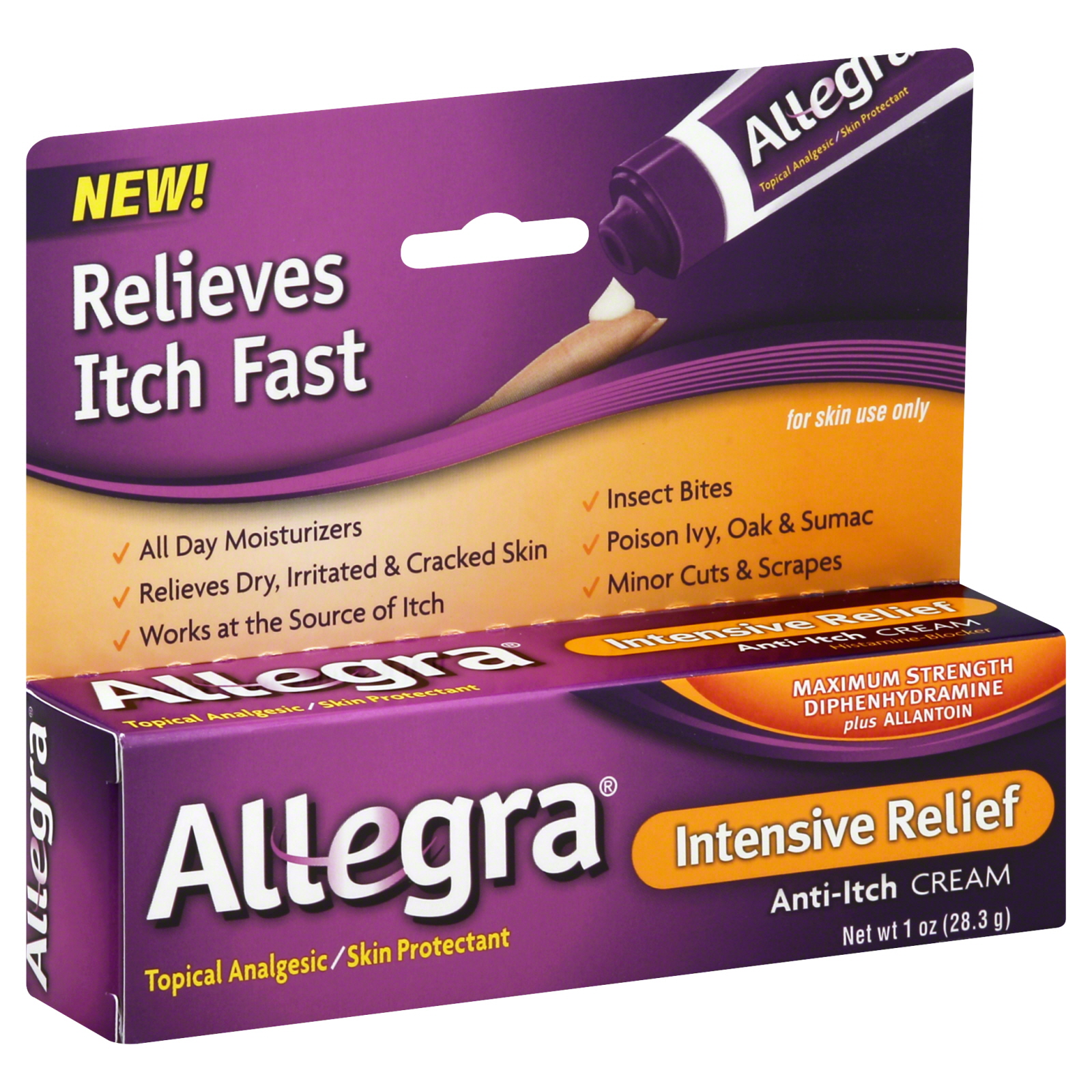 Allegra Intensive Relief Anti-Itch Cream, 1 oz