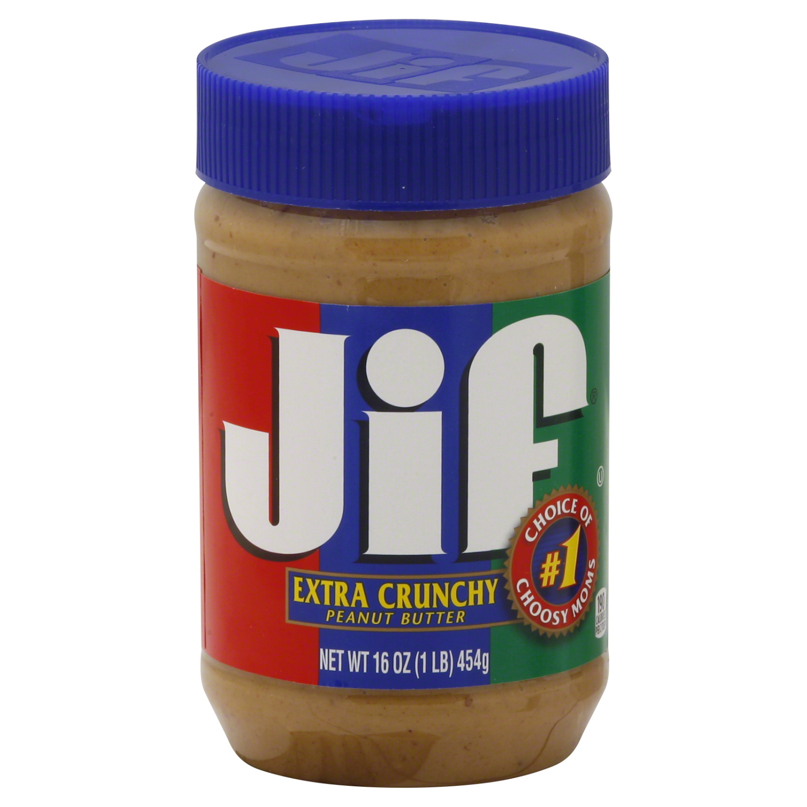 Jif Peanut Butter Extra Crunchy #1 Choice of Choosy Moms 16 oz (1 lb Jif Peanut Butter Extra Crunchy #1 Choice of Choosy Moms 16 oz (1 lb