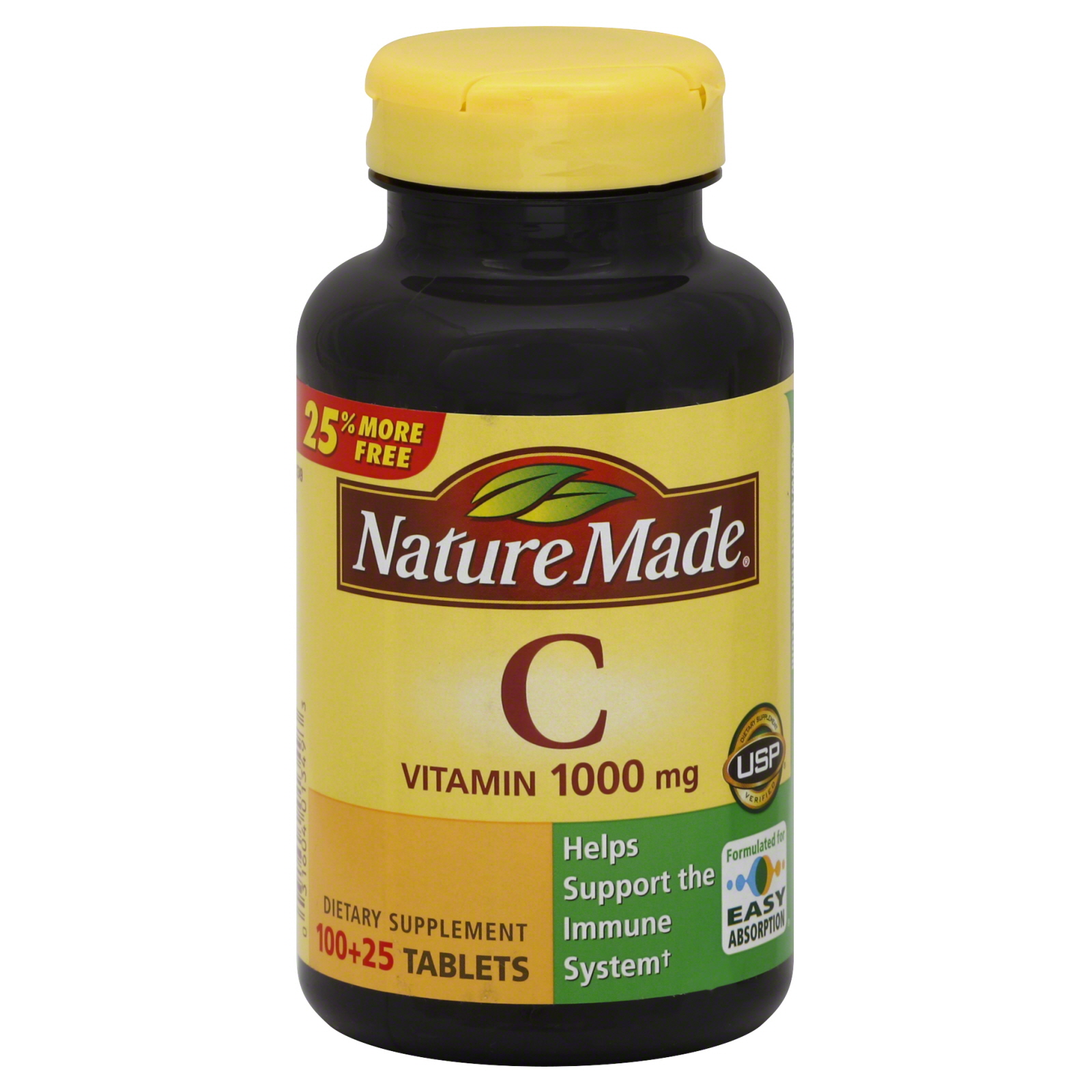 Nature Made Vitamin C, 1000 mg, Tablets, 125 Ct.