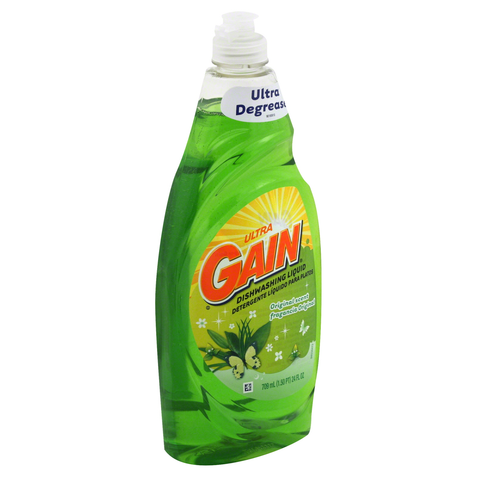 Gain Ultra, Dish-washing Liquid, Original Scent, 24 fl oz 709 ml
