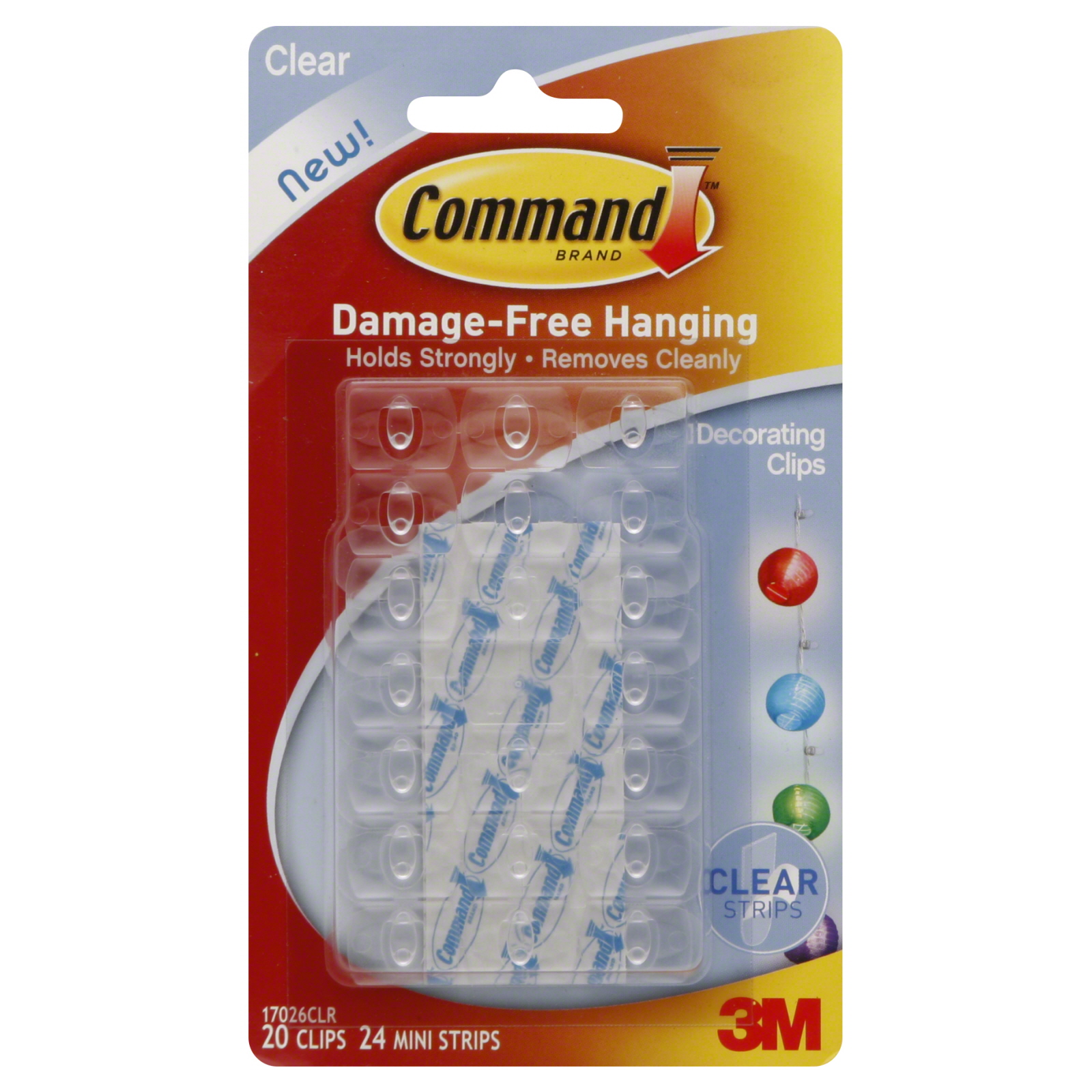 CommandTM Holiday Decorating Clips - Clear CommandTM Holiday Decorating Clips - Clear