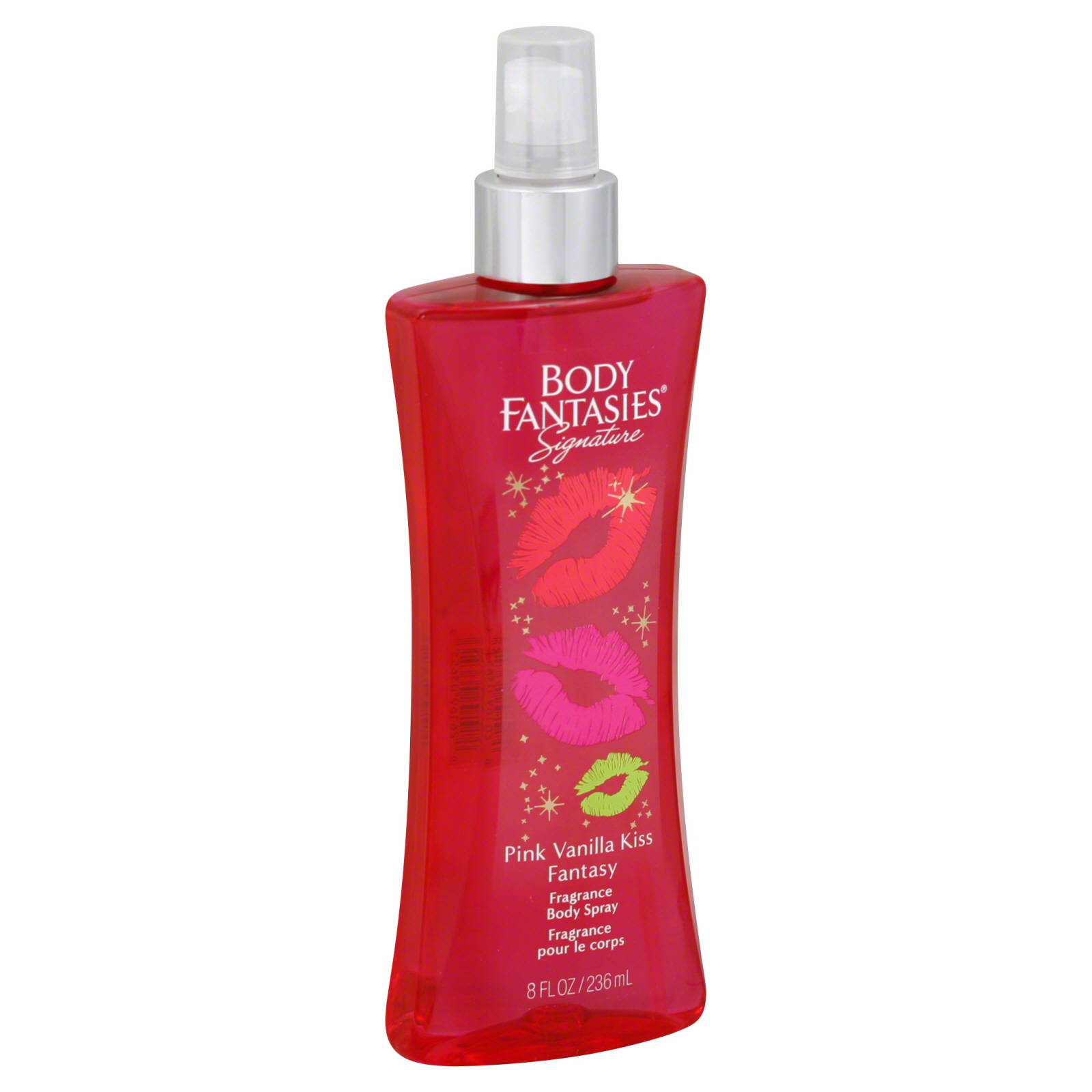Body Fantasies Fragrance Body Spray, Pink Vanilla Kiss Fantasy, 8 fl oz (236 ml)
