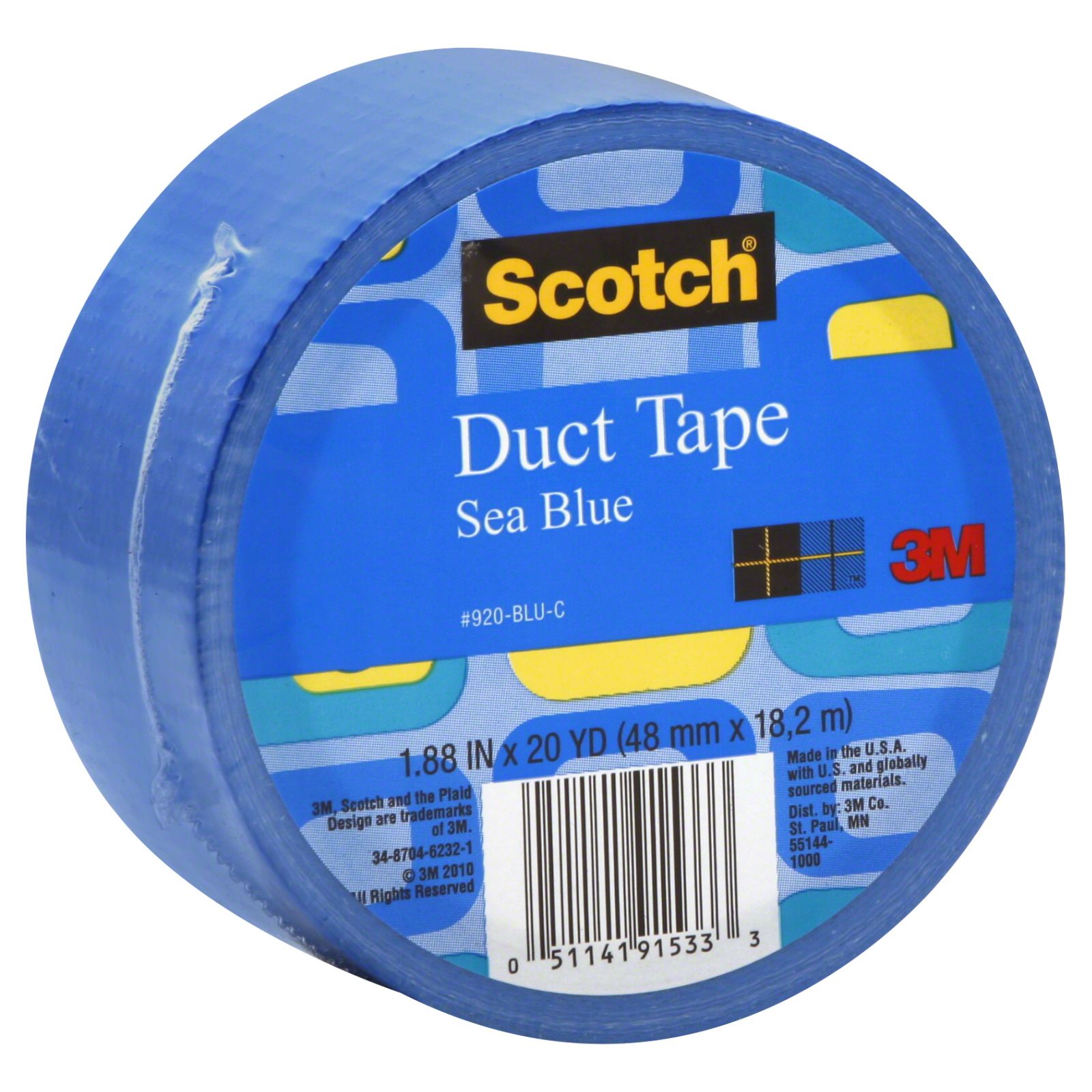 Scotch 20-Yard Duct Tape Sea Blue