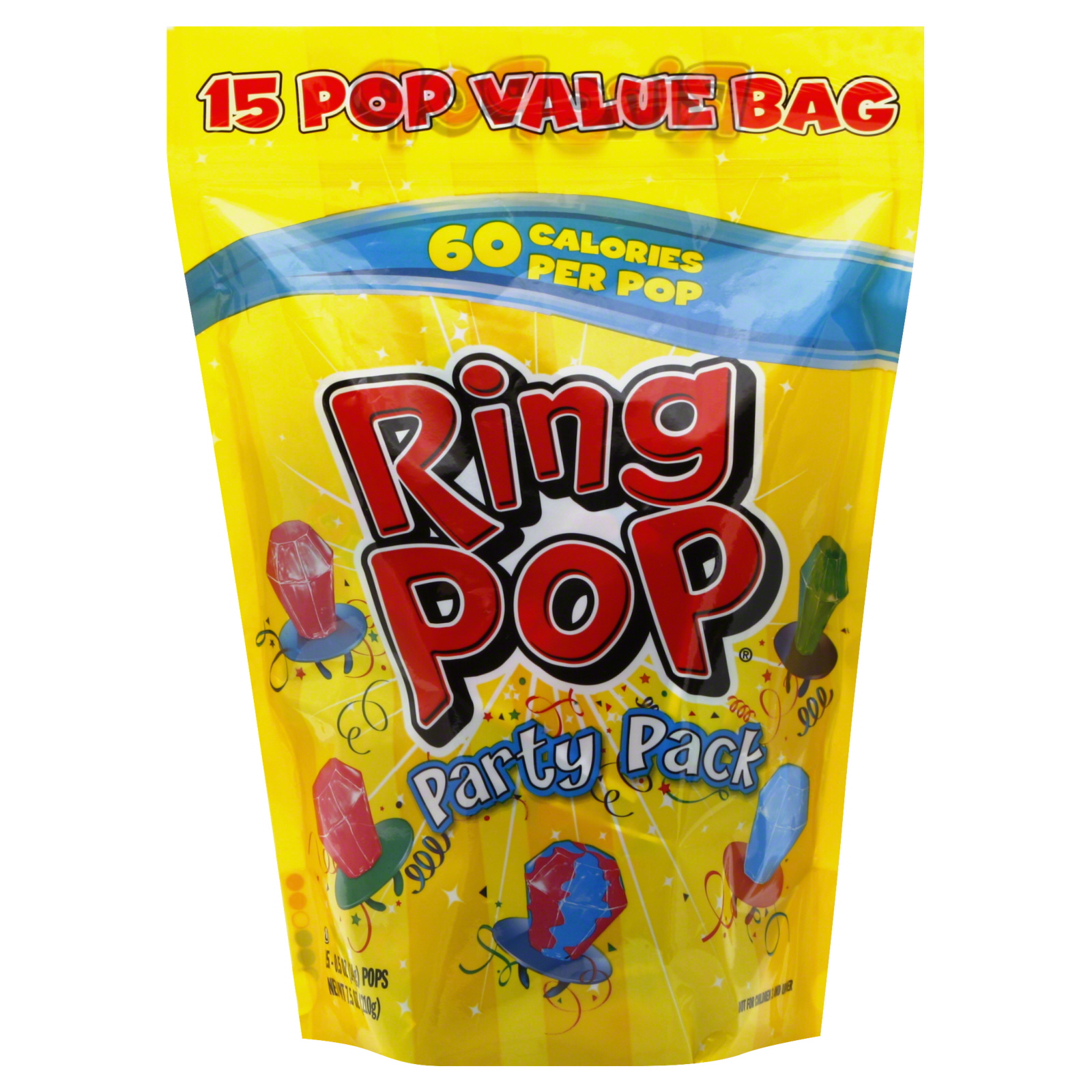 Topps Ring Pop, Gusseted, 15 gummies