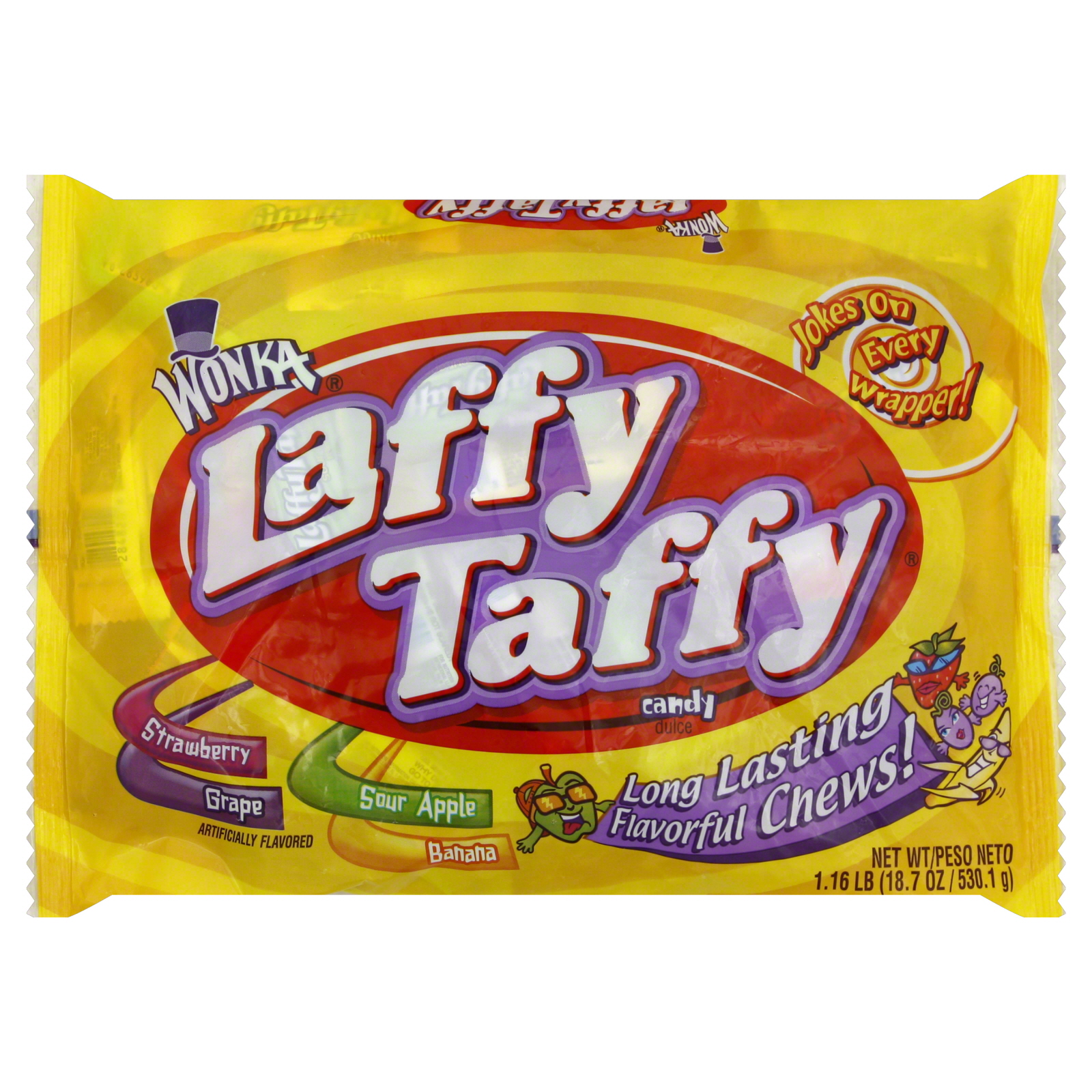Wonka Laffy Taffy Assorted 18.7 Ounce Bag