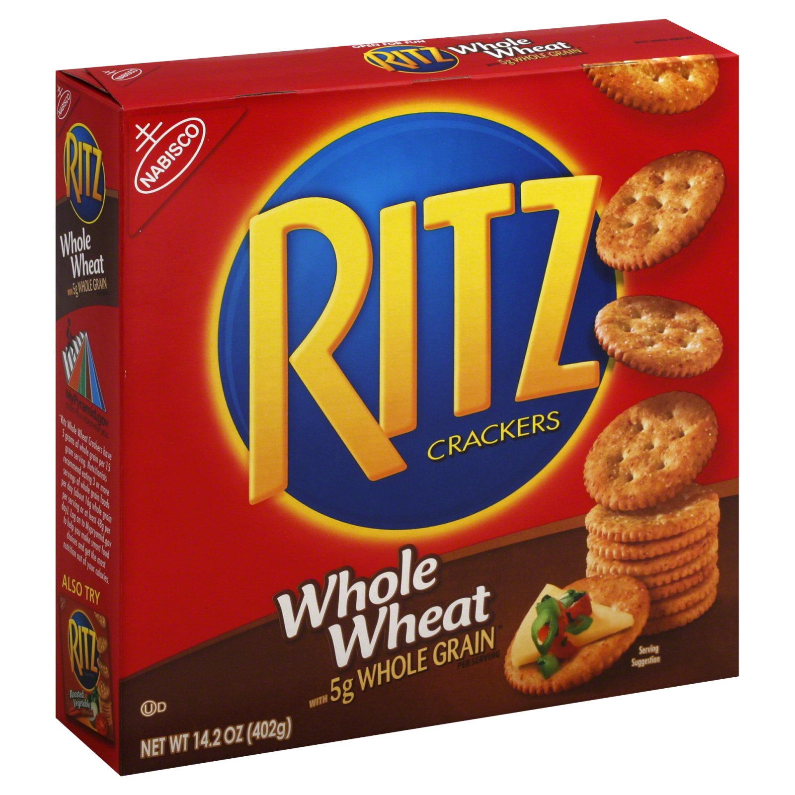 Ritz Crackers, Whole Wheat, 14.20 oz