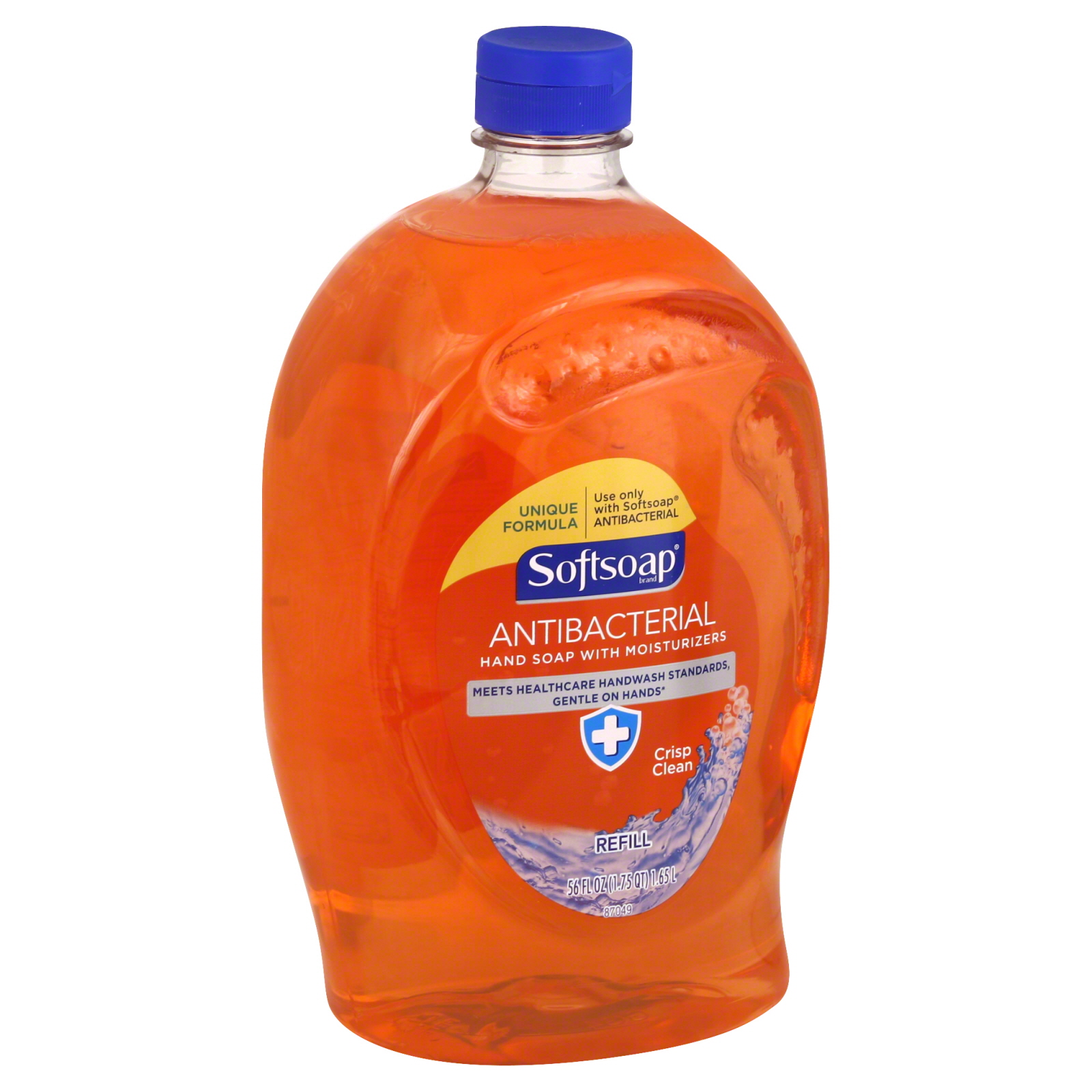 Softsoap Hand Soap, Antibacterial, with Moisturizers, Crisp Clean, Refill, 56 fl oz (1.75 qt)